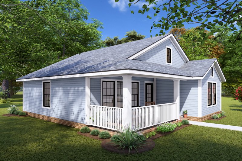 House Blueprint - Exterior - Other Elevation 2 for Farmhouse House Plan #513-2237 - 2 bed, 2 bath