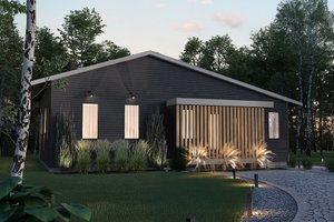 House Blueprint - Contemporary Exterior - Front Elevation Plan #23-2875