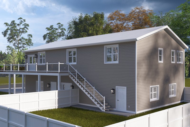 Home Plan - Exterior - Rear Elevation for Barndominium House Plan #1060-398 - 3 bed, 3 bath