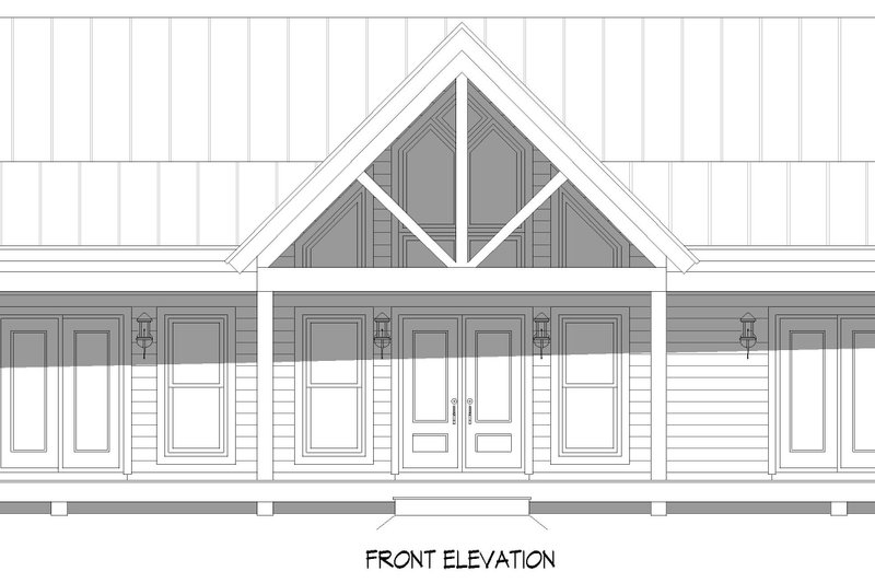 Home Plan - Exterior - Front Elevation 3 for Country House Plan #932-1310 - 3 bed, 2 bath