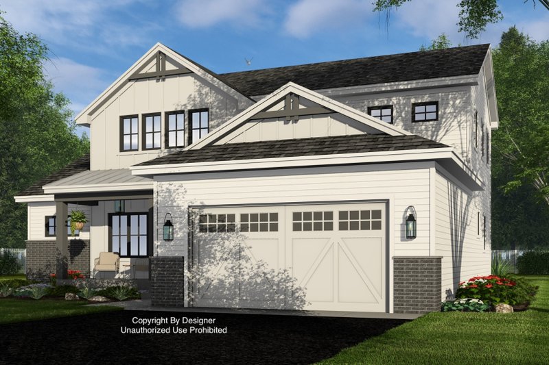 House Design - Exterior - Front Elevation 5 for Farmhouse House Plan #51-1377 - 3 bed, 2.5 bath