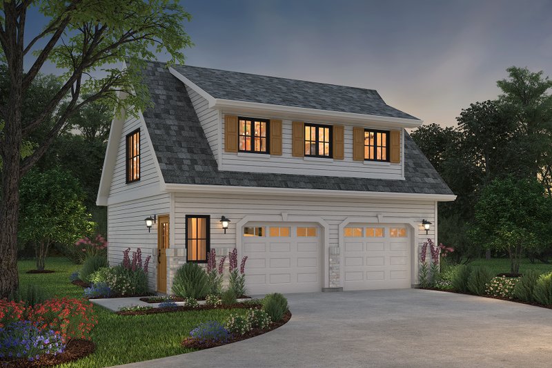 Home Plan - Exterior - Front Elevation 4 for Bungalow House Plan #18-4502 - 1 bed, 1 bath