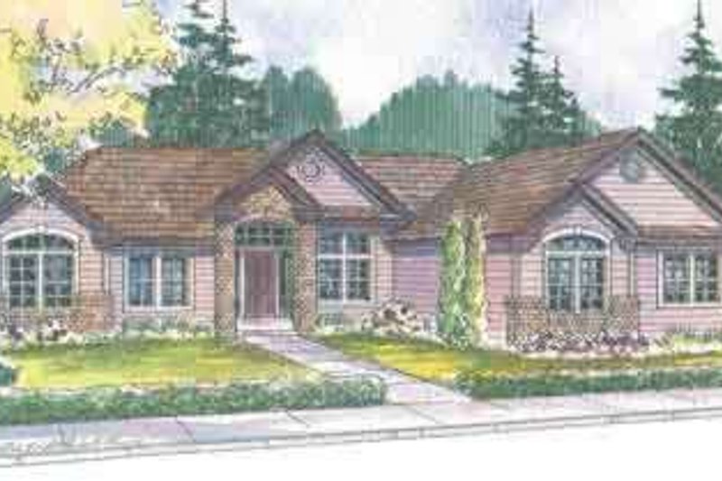 Architectural House Design - Craftsman Exterior - Front Elevation Plan #124-491