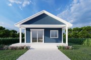 Bungalow Style House Plan - 2 Beds 1 Baths 620 Sq/Ft Plan #112-185 