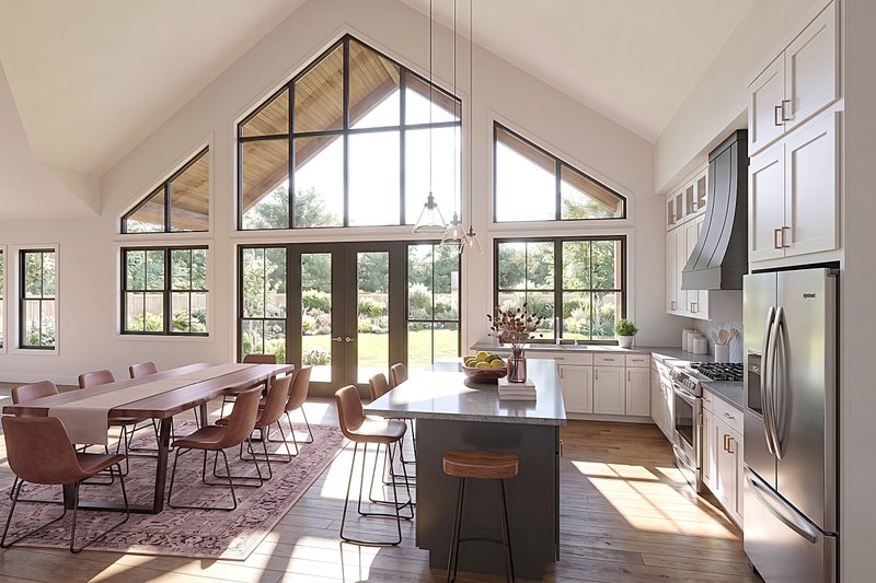 House Plan Design - Interior - Dining Room for Barndominium House Plan #1089-78 - 3 bed, 3.5 bath
