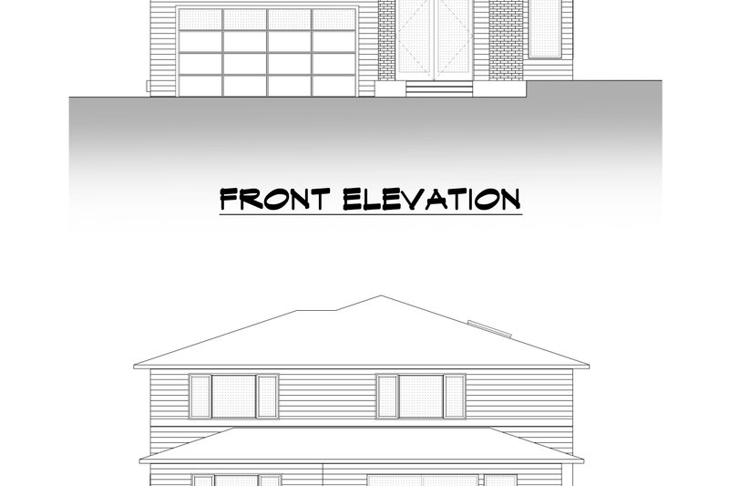 Architectural House Design - Exterior - Other Elevation 2 for Contemporary House Plan #1066-144 - 5 bed, 4.5 bath