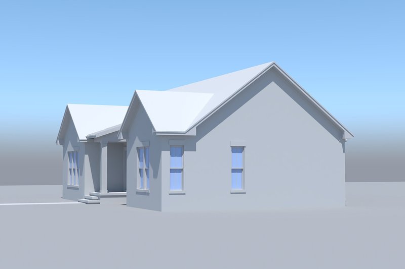 House Blueprint - Exterior - Other Elevation 2 for Farmhouse House Plan #430-449 - 3 bed, 2 bath