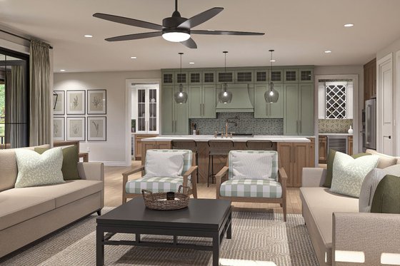 Interior - Family Room 2 for Farmhouse House Plan #455-682 - 4 bed, 4.5 bath