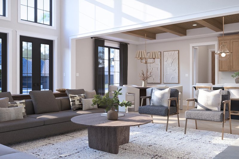 Home Plan - Interior - Family Room 1 for Cottage House Plan #455-806 - 3 bed, 4 bath