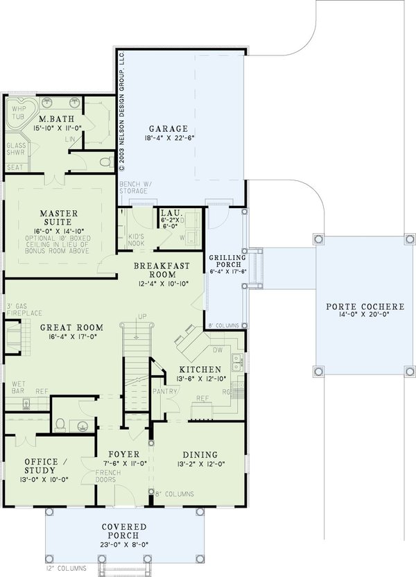 House Design - Country Floor Plan - Main Floor Plan #17-2868