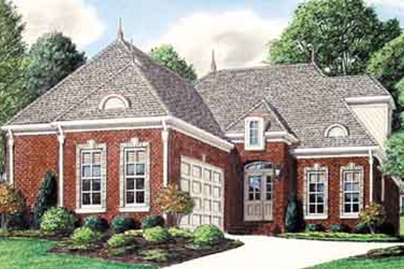 Home Plan - European Exterior - Front Elevation Plan #34-195
