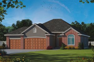 Ranch Exterior - Front Elevation Plan #20-2255