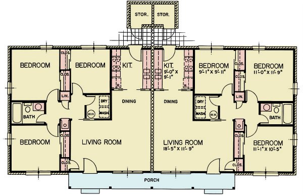 Architectural House Design - Bungalow Floor Plan - Main Floor Plan #54-657