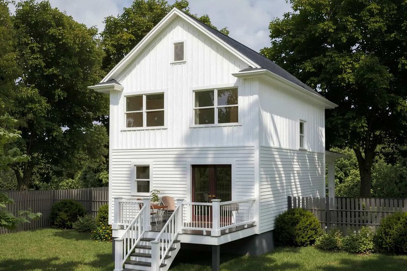 Home Plan - Exterior - Rear Elevation 1 for Craftsman House Plan #79-311 - 3 bed, 2.5 bath