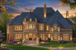 House Plan Design - Exterior - Front Elevation for European House Plan #119-204 - 5 bed, 4 bath