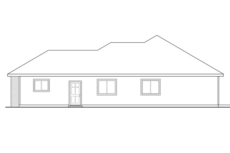 Dream House Plan - Exterior - Other Elevation 1 for Traditional House Plan #124-914 - 3 bed, 2 bath