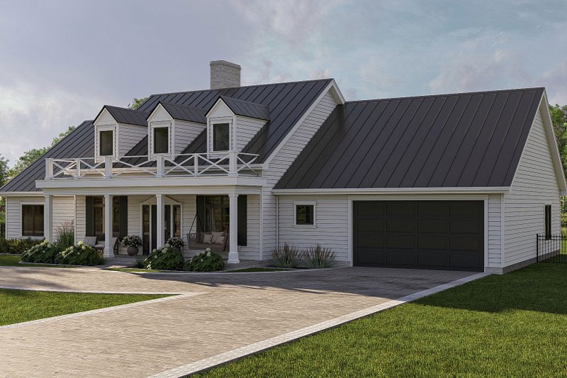 House Blueprint - Exterior - Other Elevation for Colonial House Plan #455-415 - 3 bed, 2 bath