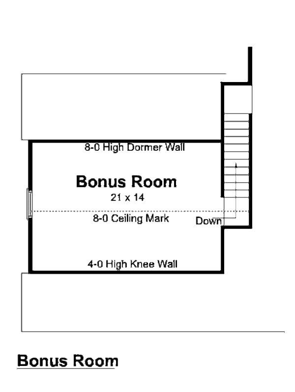 Cottage Floor Plan - Other Floor Plan #312-734