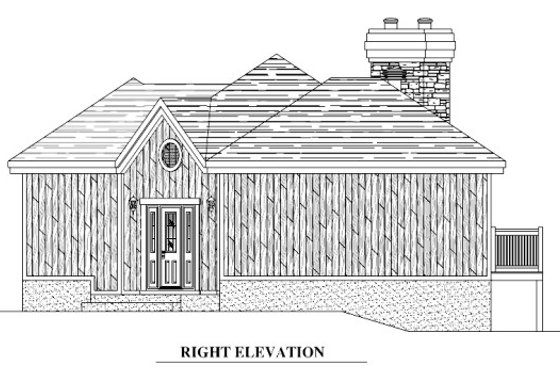 Exterior - Other Elevation for Traditional House Plan #138-340 - 3 bed, 2 bath