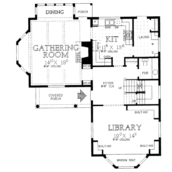 Dream House Plan - Farmhouse Floor Plan - Main Floor Plan #72-328
