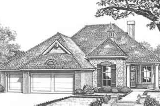 Exterior - Front Elevation for Traditional House Plan #310-408 - 3 bed, 2.5 bath