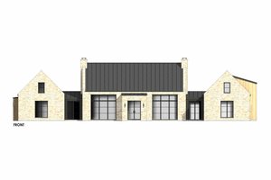 Exterior - Front Elevation 5 for Modern House Plan #1096-24 - 4 bed, 4.5 bath