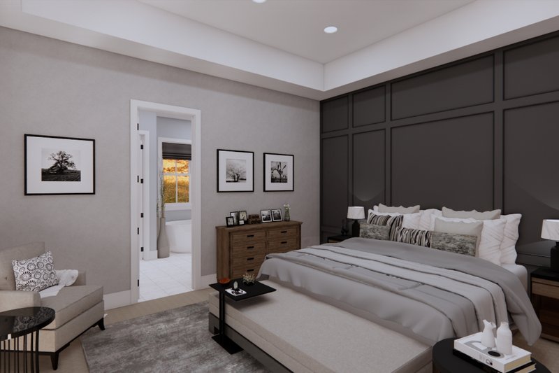 Architectural House Design - Interior - Master Bedroom for Farmhouse House Plan #51-1218 - 3 bed, 2.5 bath