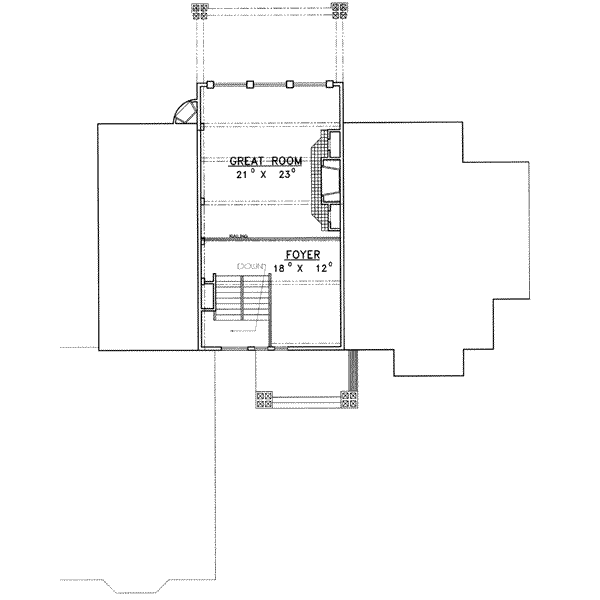 Bungalow Floor Plan - Upper Floor Plan #117-386