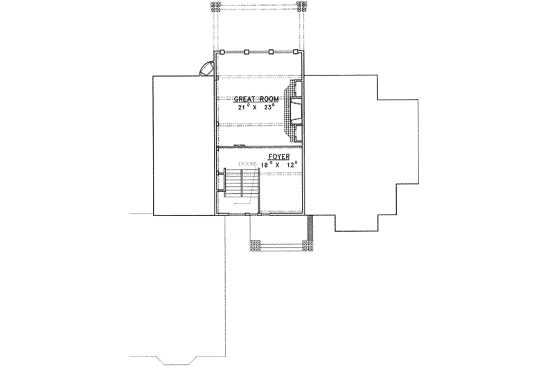 Dream House Plan - Floor Plan - Upper Floor for Bungalow House Plan #117-386 - 3 bed, 3.5 bath