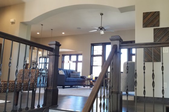 Great Room From Basement Stairway 