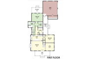 Southern Style House Plan - 5 Beds 3.5 Baths 2673 Sq/Ft Plan #1092-58 