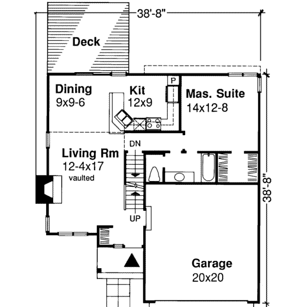 House Design - Floor Plan - Main Floor Plan #320-119