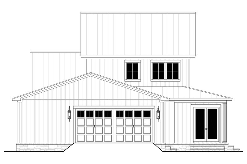 House Blueprint - Exterior - Rear Elevation for Farmhouse House Plan #430-280 - 4 bed, 3 bath