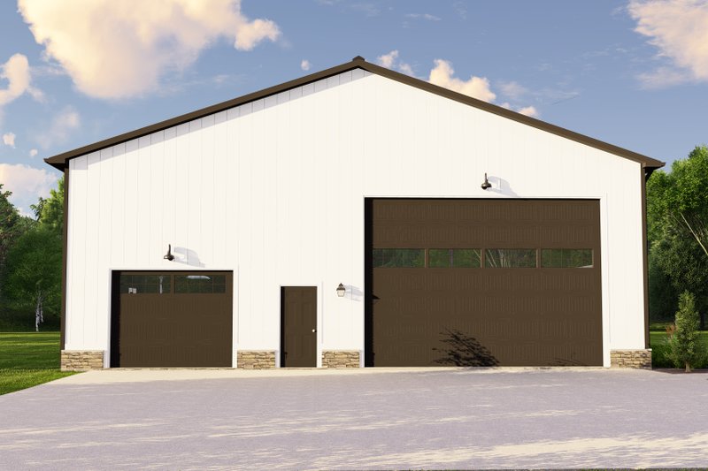 House Plan Design - Exterior - Other Elevation 1 for Barndominium House Plan #1064-100 - 4 bed, 3 bath