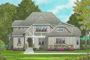 European Style House Plan - 4 Beds 3 Baths 3233 Sq/Ft Plan #413-103 