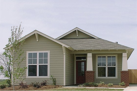 Exterior - Front Elevation for Cottage House Plan #63-145 - 2 bed, 2 bath