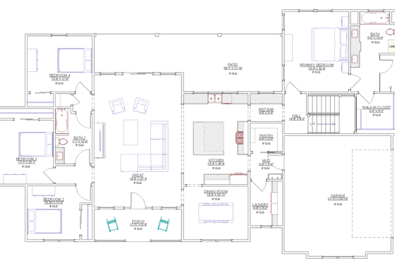 Photo 6 for Farmhouse House Plan #1109-31 - 4 bed, 2 bath