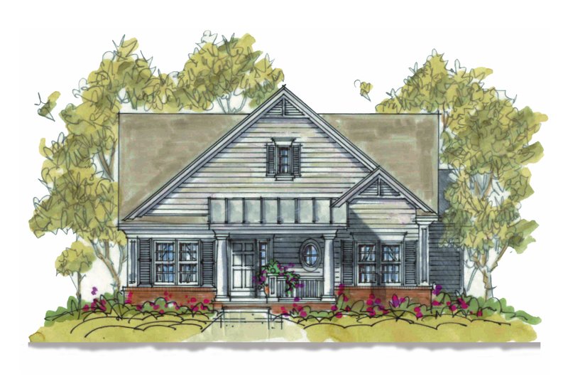 Home Plan - Cottage Exterior - Front Elevation Plan #20-1208
