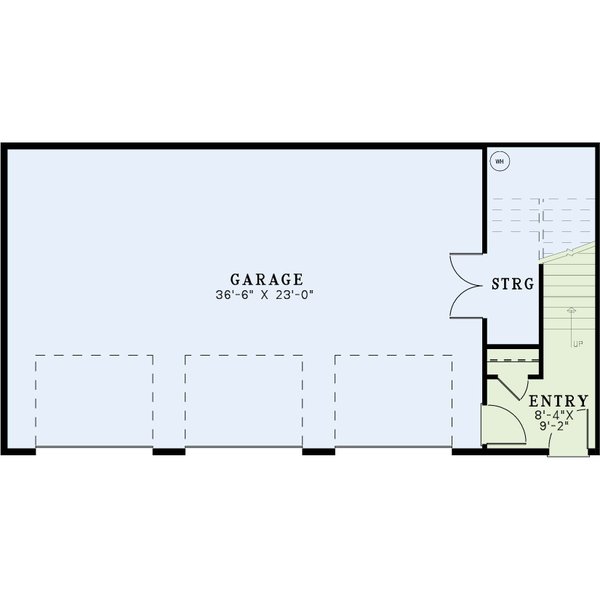 House Blueprint - Craftsman Floor Plan - Main Floor Plan #17-3477