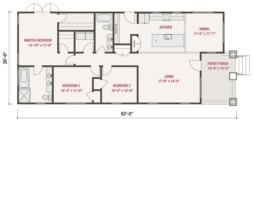 Craftsman Style House Plan 3 Beds 2 Baths 1428 Sq Ft Plan 461 55 Houseplans Com Craftsman Style House Plan 3 Beds 2 Baths 1428 Sq Ft Plan 461 55 Houseplans Com