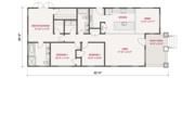 Craftsman Style House Plan - 3 Beds 2 Baths 1428 Sq/Ft Plan #461-55 