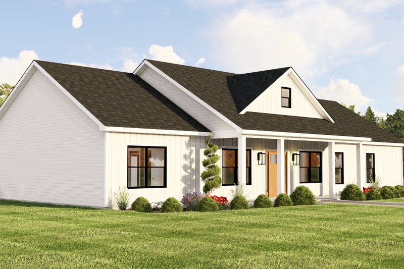 House Blueprint - Exterior - Other Elevation 2 for Farmhouse House Plan #1064-98 - 4 bed, 2.5 bath