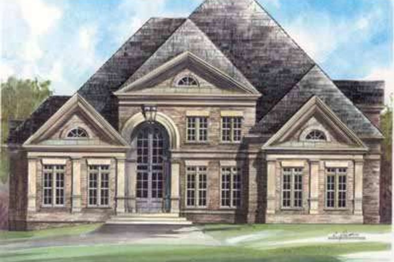 Home Plan - European Exterior - Front Elevation Plan #119-237