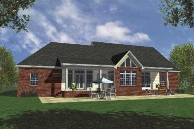 Dream House Plan - Exterior - Rear Elevation for Country House Plan #21-105 - 3 bed, 3 bath