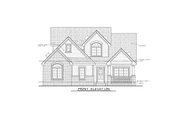 Traditional Style House Plan - 3 Beds 3 Baths 2019 Sq/Ft Plan #20-1750 Exterior 