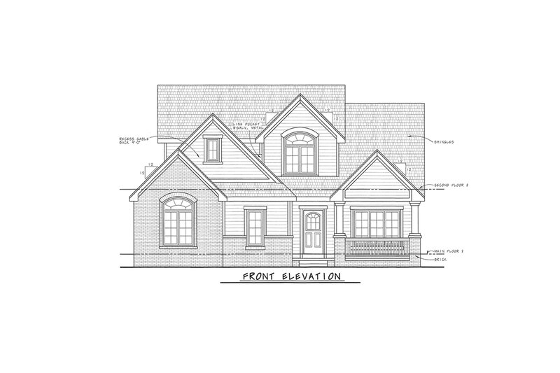 Dream House Plan - Exterior - Front Elevation 4 for Traditional House Plan #20-1750 - 3 bed, 3 bath