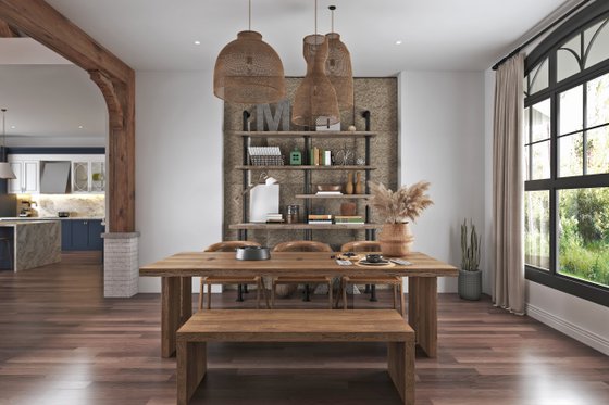 Interior - Dining Room for Craftsman House Plan #54-434 - 3 bed, 3.5 bath