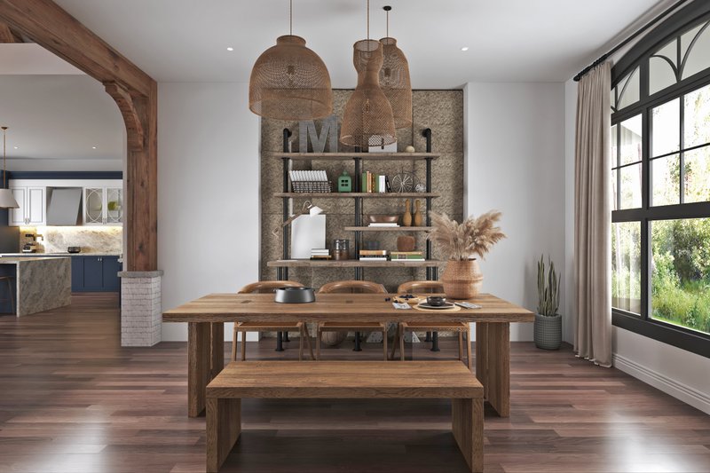 House Plan Design - Interior - Dining Room for Craftsman House Plan #54-434 - 3 bed, 3.5 bath