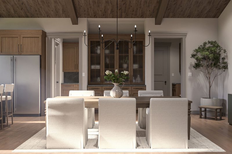 Architectural House Design - Interior - Dining Room for Craftsman House Plan #455-791 - 3 bed, 2.5 bath