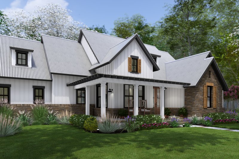 House Design - Exterior - Other Elevation 14 for Cottage House Plan #120-290 - 4 bed, 3.5 bath